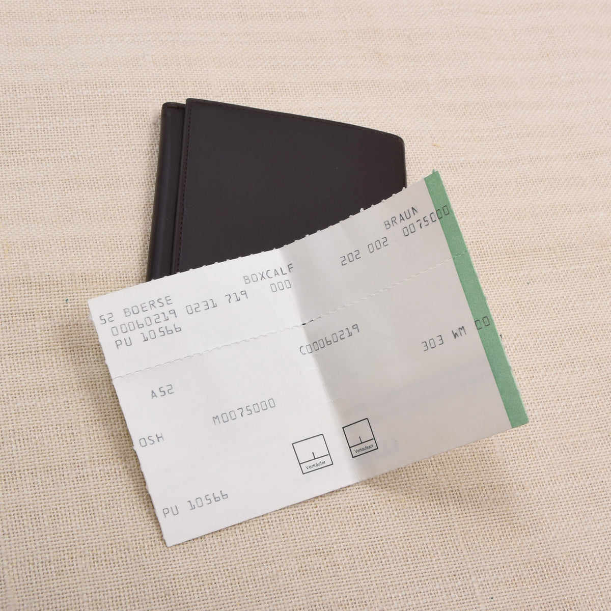 NOS Mädler Calfskin Leather Wallet/Billfold - Brown