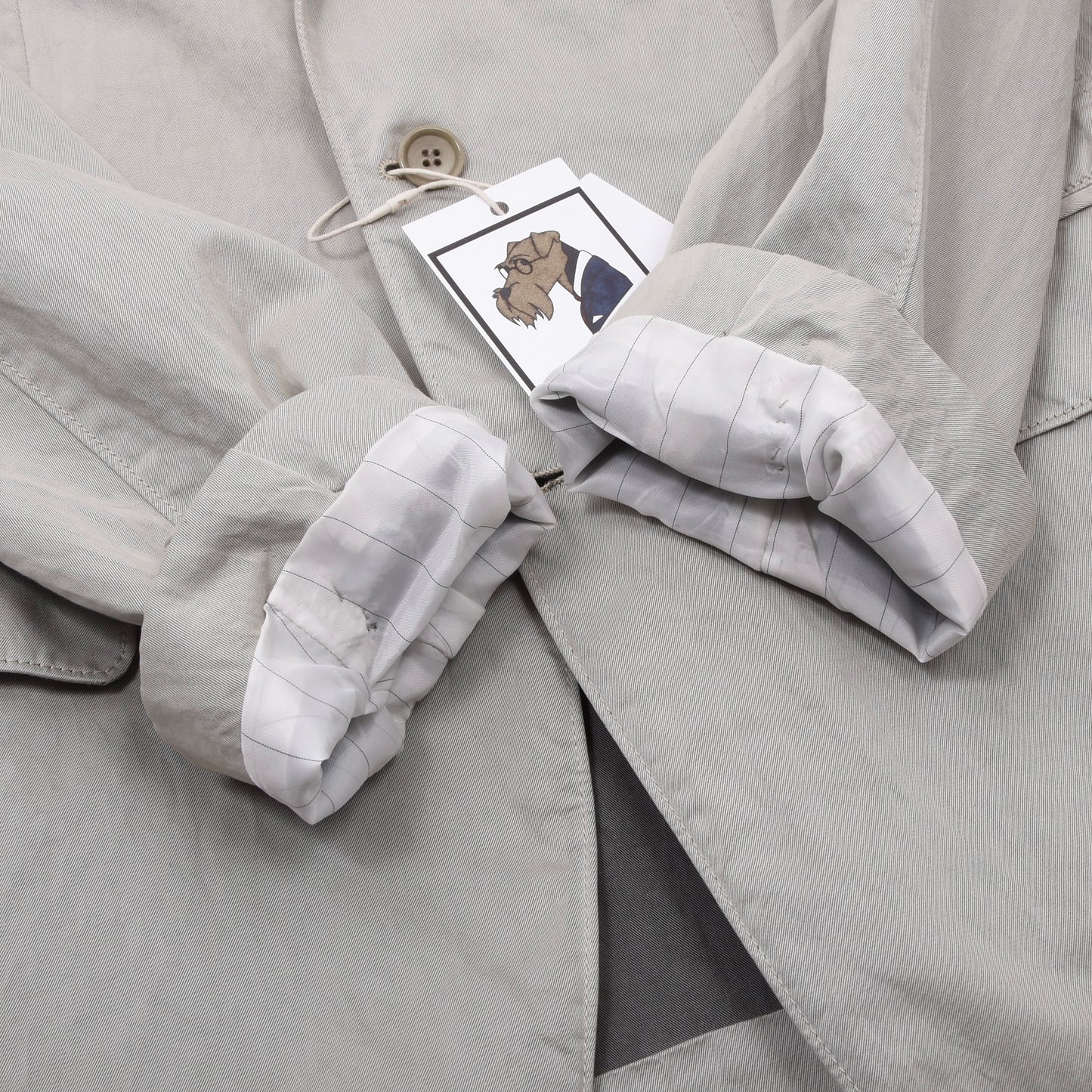 C.P. Company Baumwoll-Nylon Jacke Größe 50 Brust ca. 53,5cm - Beige/Braun