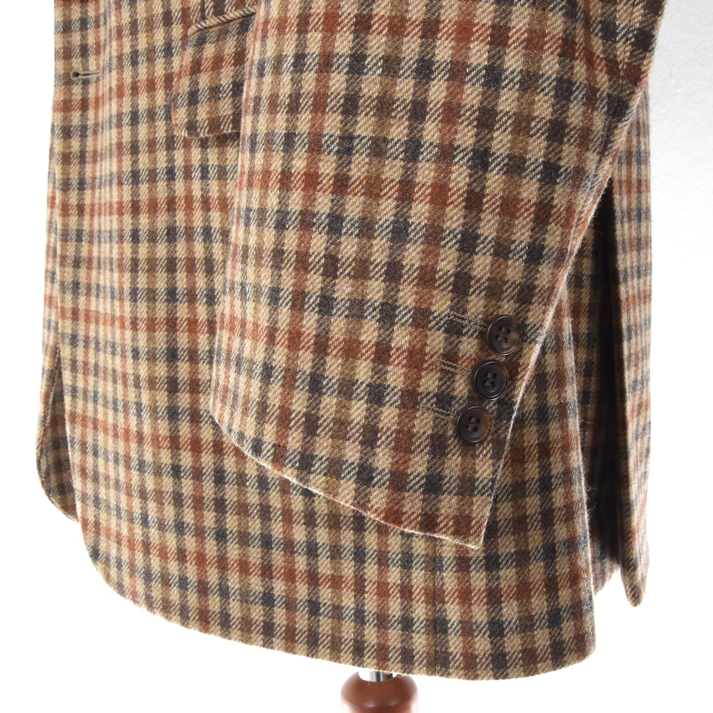 Daks Wool Jacket Size 52 ca. 56cm - Plaid