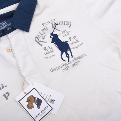 Polo Ralph Lauren & Lacoste 2x Polo Shirts Size XL ca. 56.5cm - Black & White