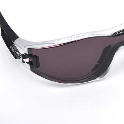 Alpina New Swing E 8720 Shield Radsport-Sonnenbrille – Silber