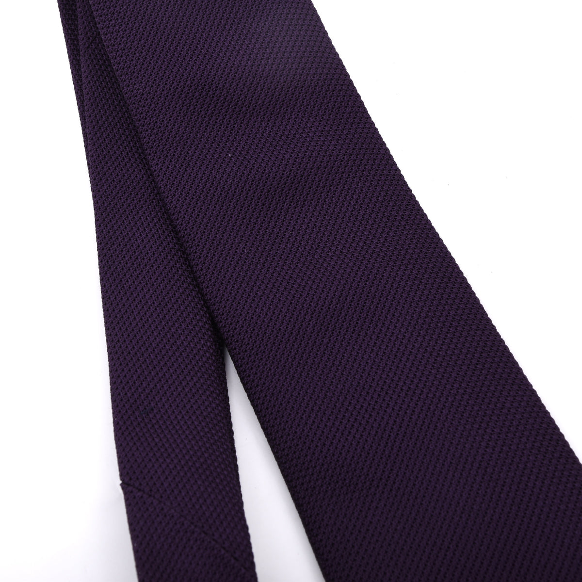 Classic Genadine Fina Silk Tie Made in Italy - Purple