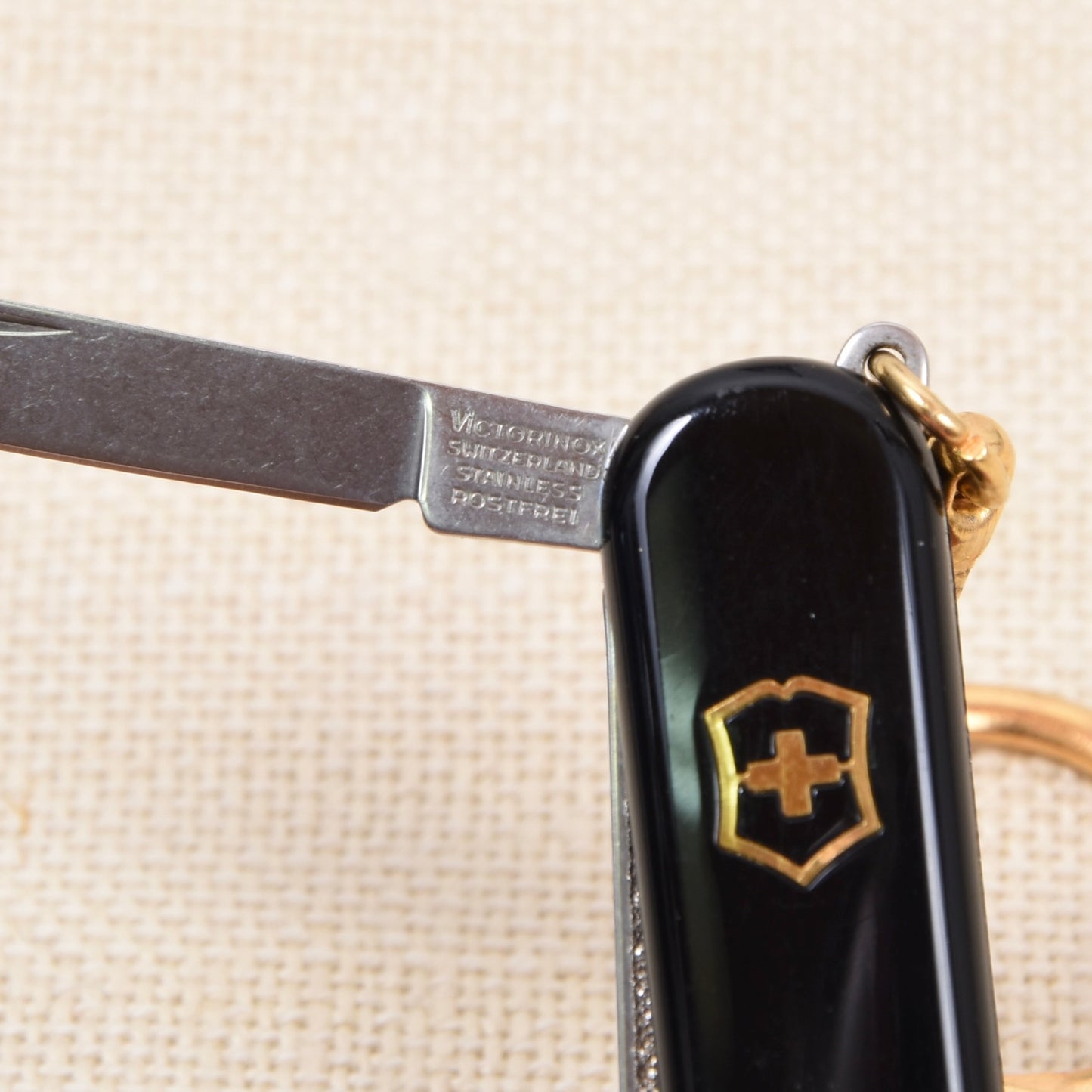 Vintage Victorinox for Messer Dolmetsch Pocket Knife - Black/Gold