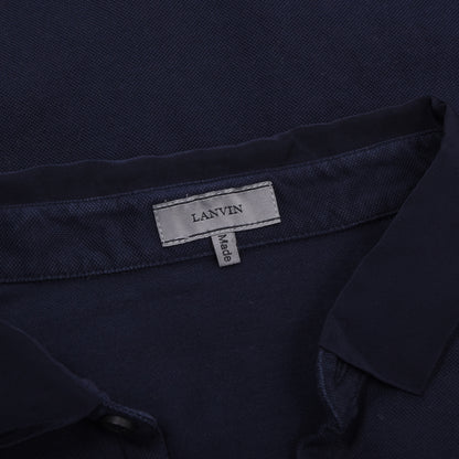 Lanvin Baumwoll-Poloshirt Größe M - Marineblau