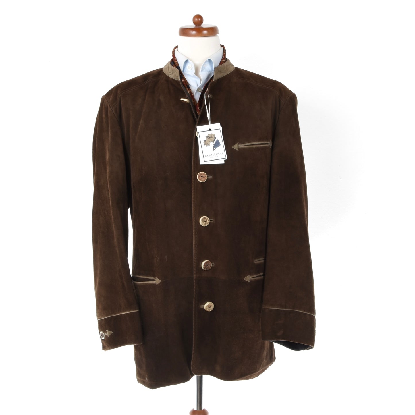 Zeiler Goat Suede Janker/Jacket Size 52 - Brown