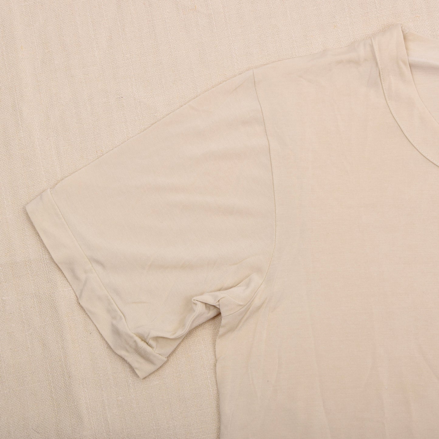 La Perla 70% Silk 30% Cotton T-Shirt Size S - Beige