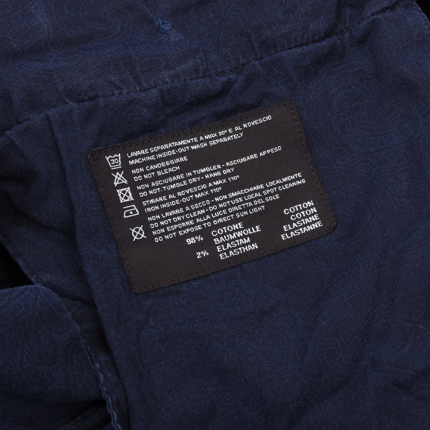 PT01 Pants/Chinos Model Edgard Size 50 Stretch Slim Fit ca. 45cm - Blue