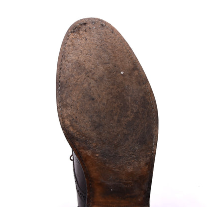 Lederer Brogue Stiefel Gr. 44 Made in Italy – Bordeaux