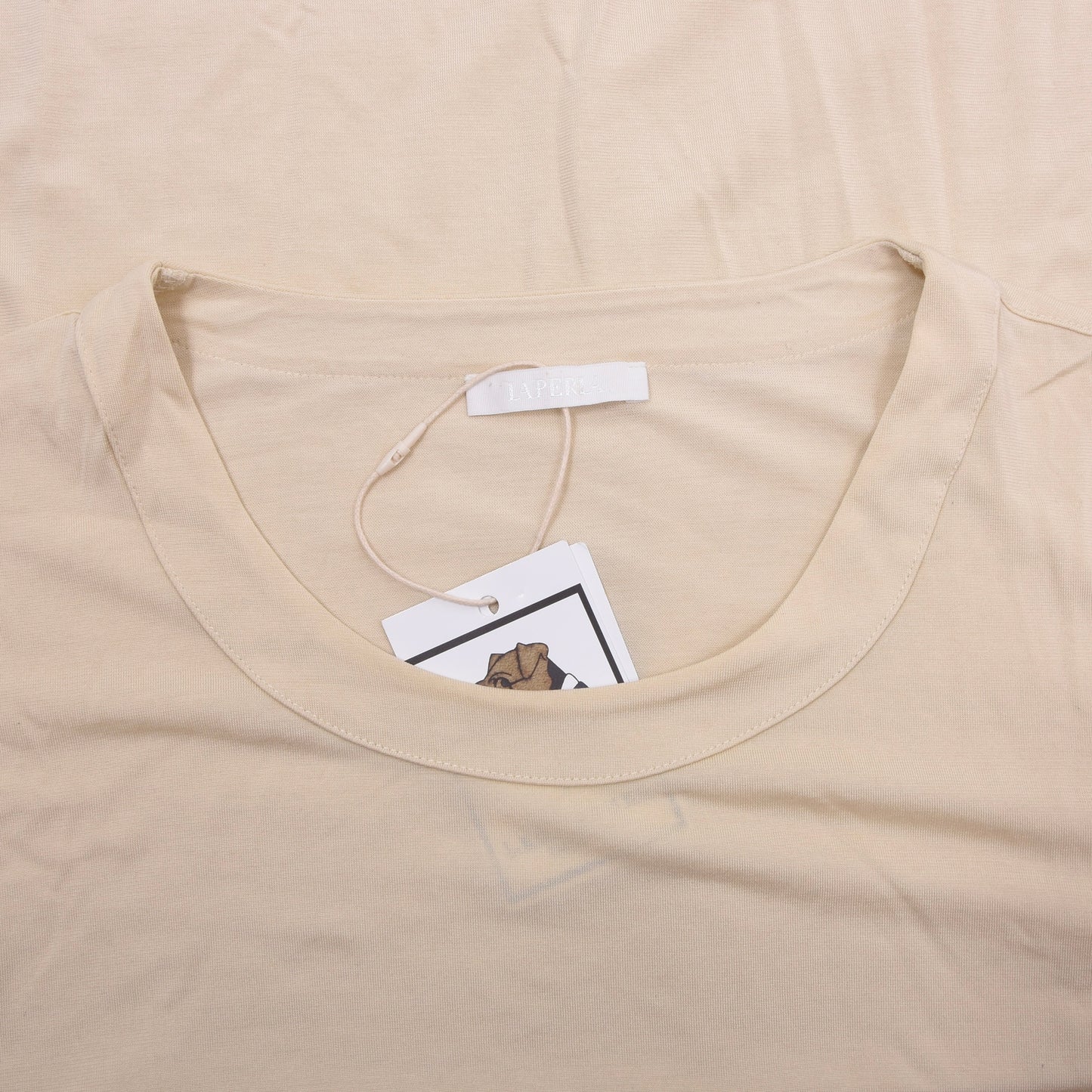 La Perla 70% Silk 30% Cotton T-Shirt Size S - Beige