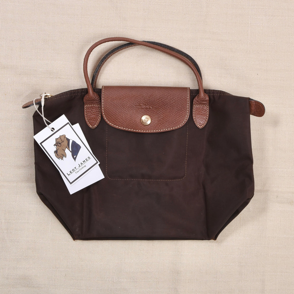 Longchamp Paris Le Pliage "Type S" Tasche ca. 32cm - Braun