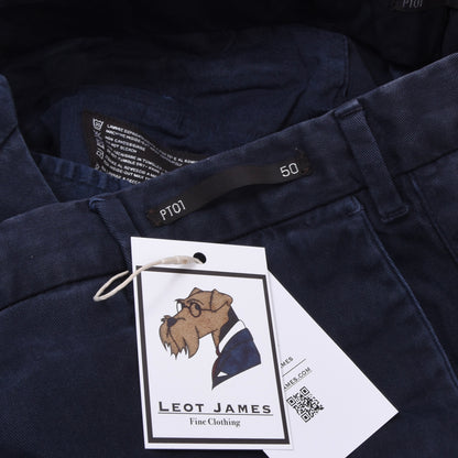 PT01 Pants/Chinos Model Edgard Size 50 Stretch Slim Fit ca. 45cm - Blue