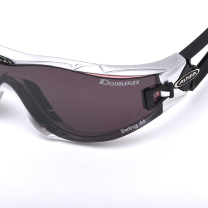 Alpina New Swing E 8720 Shield Radsport-Sonnenbrille – Silber