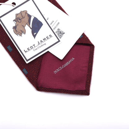 Dolce & Gabbana Silk-Wool-Viscose Tie Made in Italy