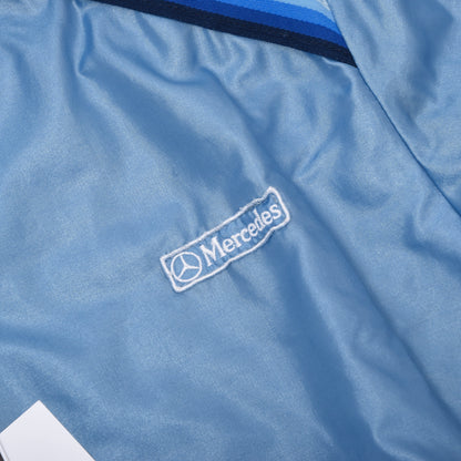 Vintage Mercedes-Benz Nylonjacke mit Frottee-Futter Größe 50 ca. 58cm - Hellblau