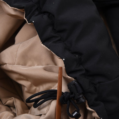 Vintage Polo Ralph Lauren Reversible Daunen Pufferjacke Gr. M - Beige/Schwarz