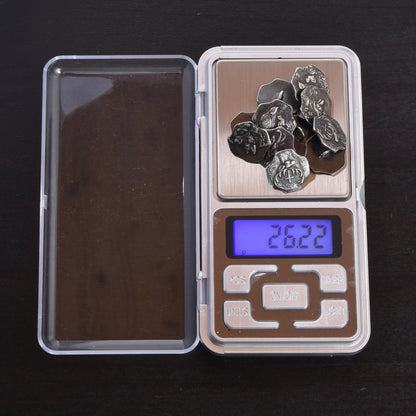 11x .800 Silver Trachten Buttons ca. 26.22g - Hunting Motif