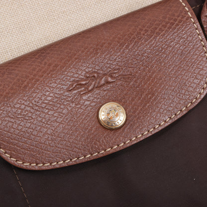 Longchamp Paris Le Pliage "Type S" Tasche ca. 32cm - Braun