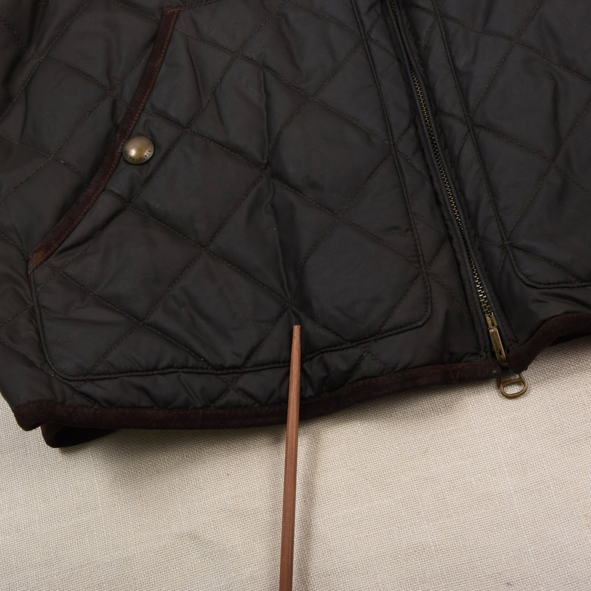 Vintage Polo Ralph Lauren Wendbare Steppjacke Gr. L - Grün/Marineblau