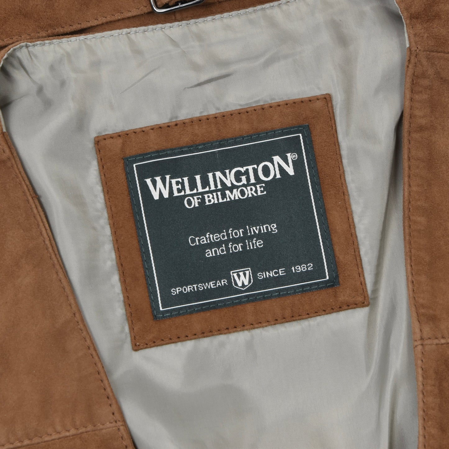 Welllington of Bilmore Goat Suede Vest Size 54 - Brown