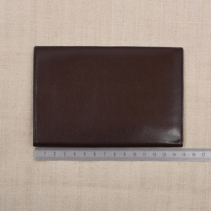 NOS Luxus Butterweich Leder Reisebrieftasche - Braun