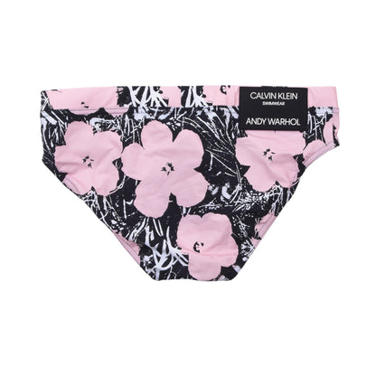 Neu mit Etikett: Andy Warhol x Calvin Klein Badehose, Größe M – Pink Hibiscus