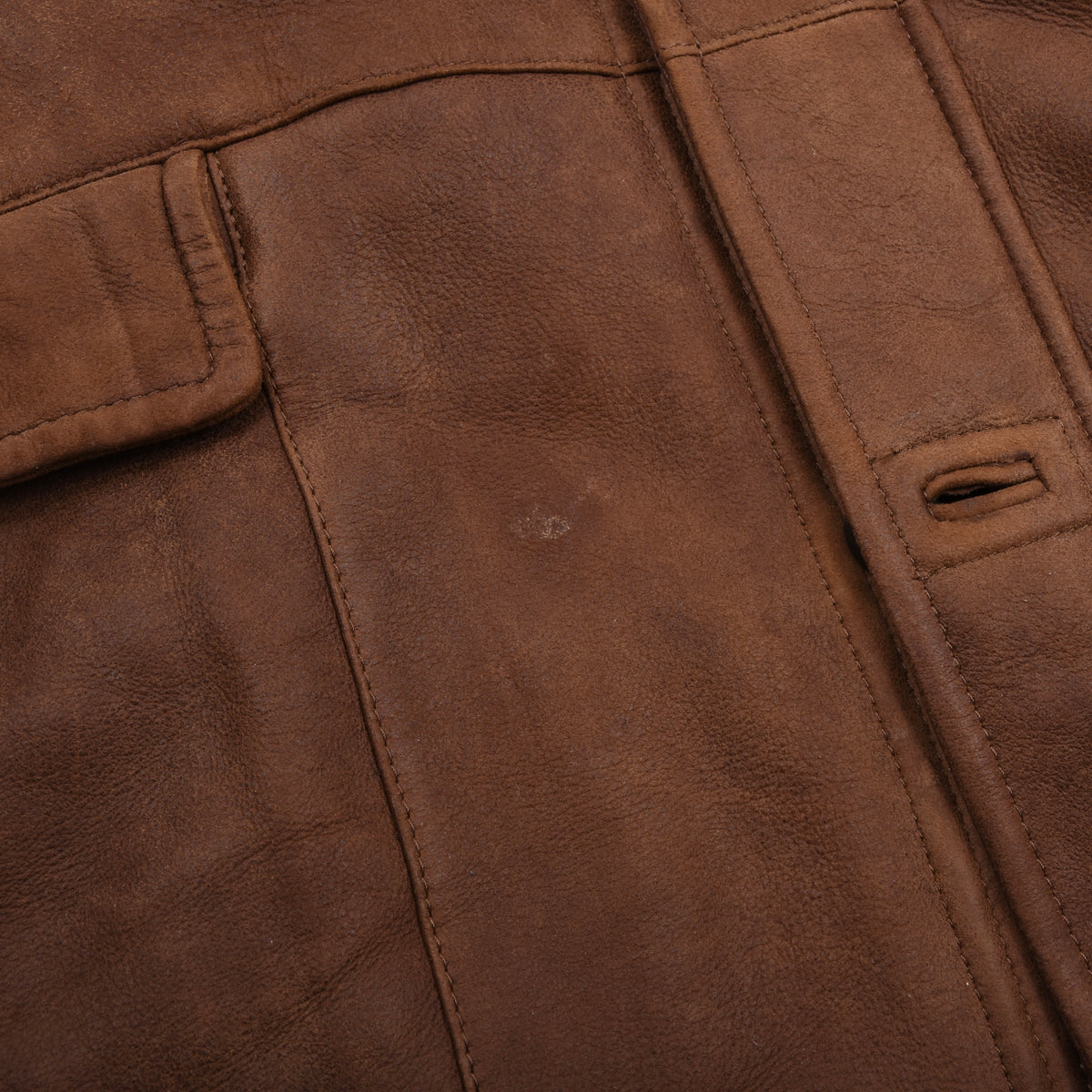 Bugatti Shearling Jacket Size 56 - Brown