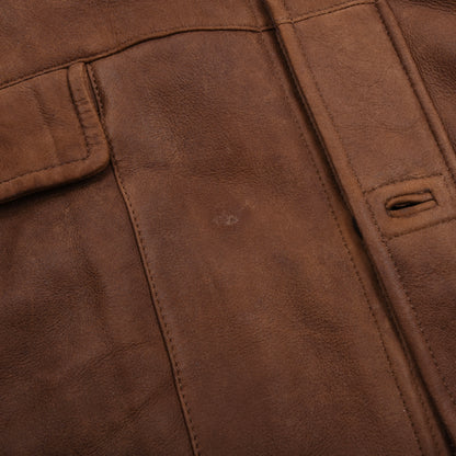 Bugatti Shearling Jacket Size 56 - Brown