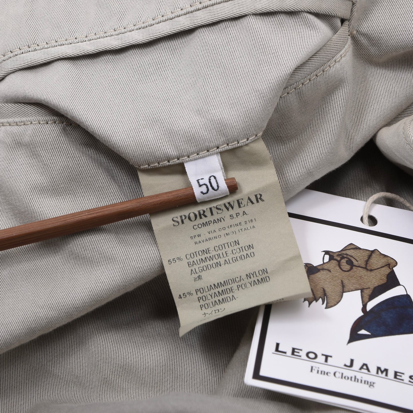 C.P. Company Baumwoll-Nylon Jacke Größe 50 Brust ca. 53,5cm - Beige/Braun