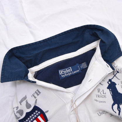 Polo Ralph Lauren & Lacoste 2x Polo Shirts Size XL ca. 56.5cm - Black & White