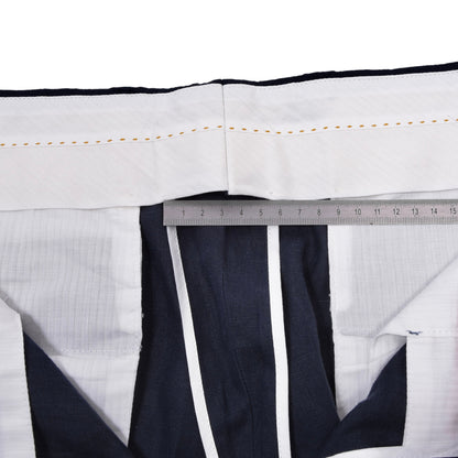 Kamar Leinenhose Größe 54 ca. 47cm Made in Italy - Marineblau