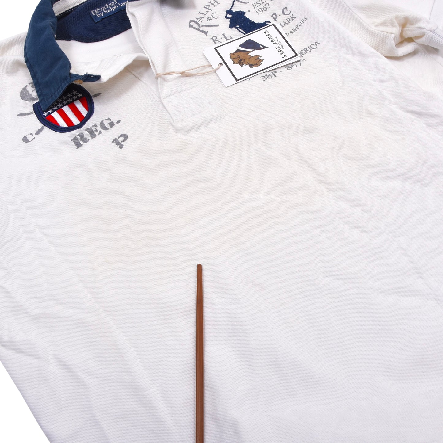 Polo Ralph Lauren & Lacoste 2x Polo Shirts Size XL ca. 56.5cm - Black & White