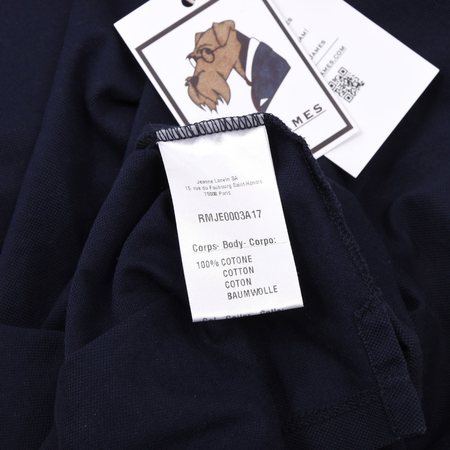 Lanvin Baumwoll-Poloshirt Größe M - Marineblau