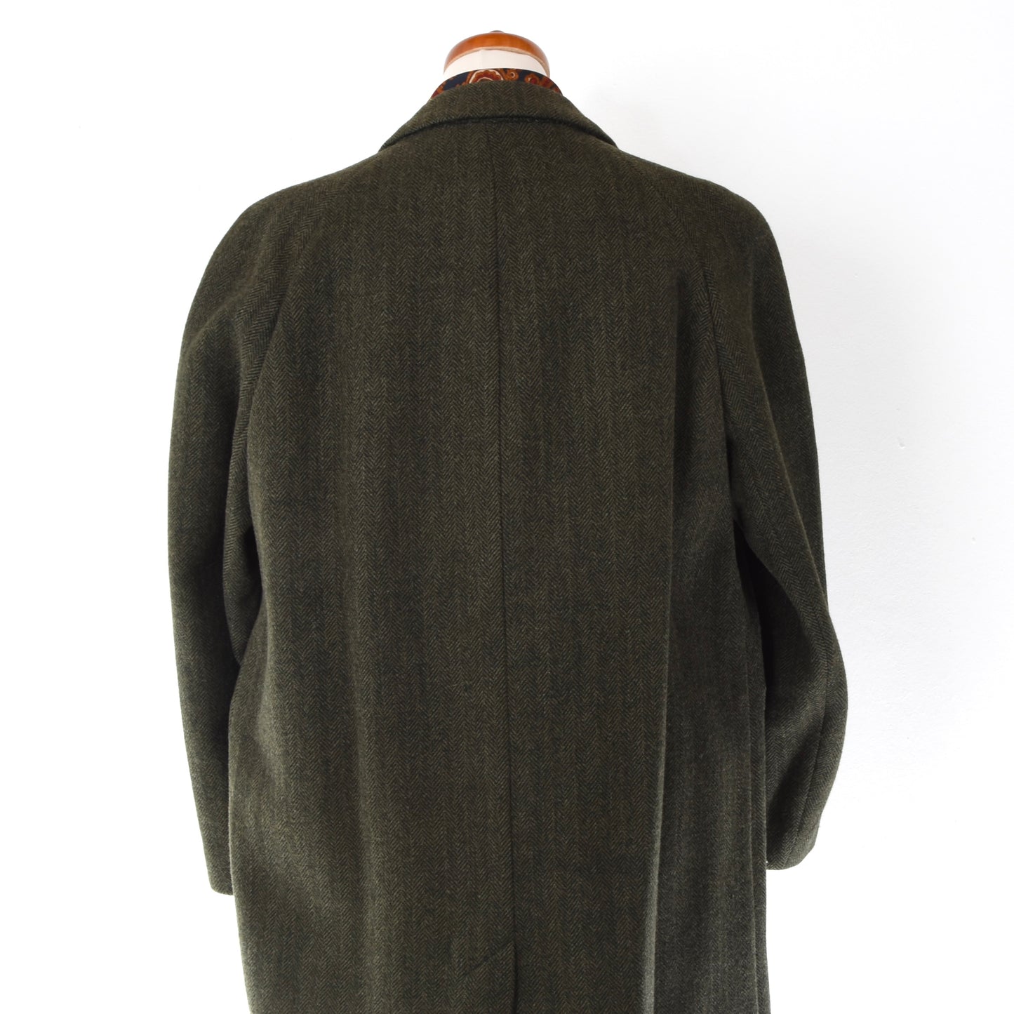 Roberts of Selkirk Tweed Overcoat Size 54 - Forrest Green