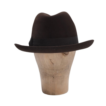Vintage Parker Hut 6cm Krempe Größe 56 - Braun