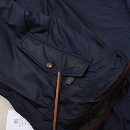Vintage Polo Ralph Lauren Wendbare Steppjacke Gr. L - Grün/Marineblau