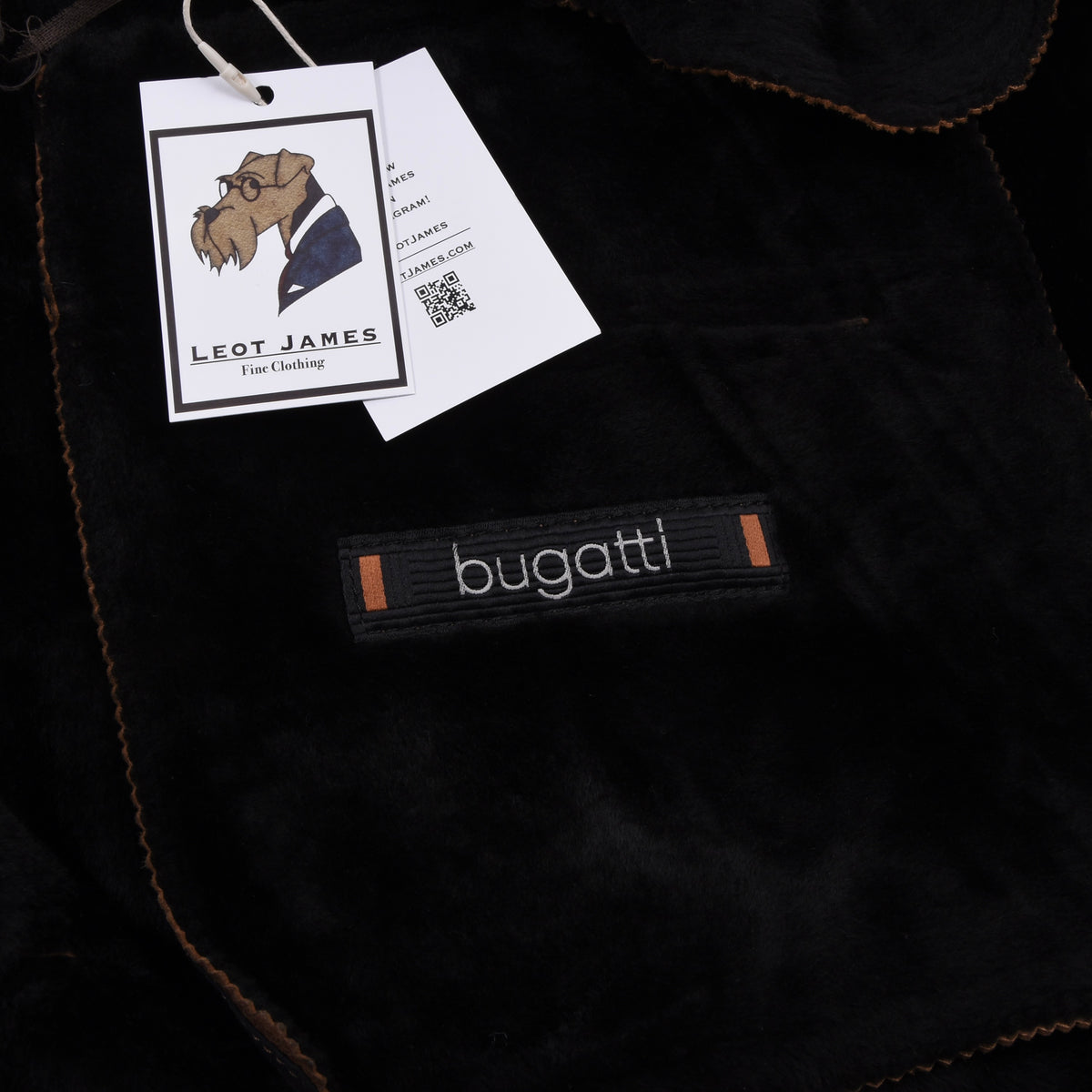 Bugatti Shearling Jacket Size 56 - Brown