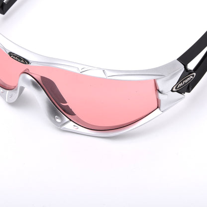 Alpina New Swing E 8720 Shield Radsport-Sonnenbrille – Silber