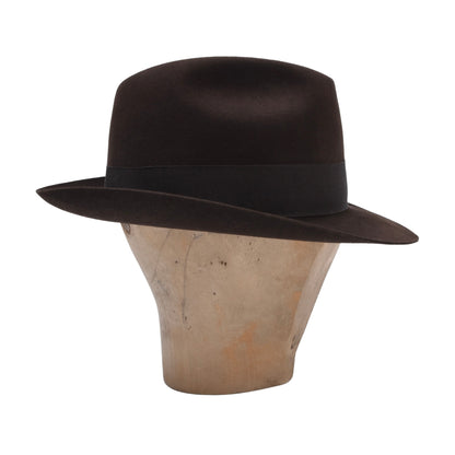 Vintage Parker Hut 6cm Krempe Größe 56 - Braun