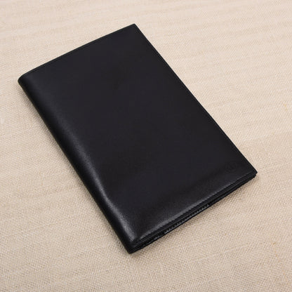 NOS Creation Weiss Leder Reisebrieftasche - Schwarz