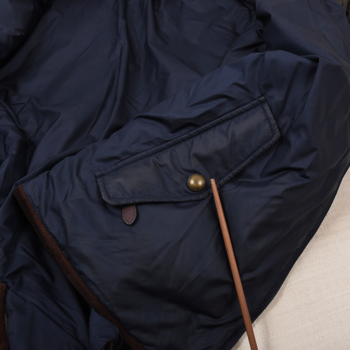 Vintage Polo Ralph Lauren Wendbare Steppjacke Gr. L - Grün/Marineblau