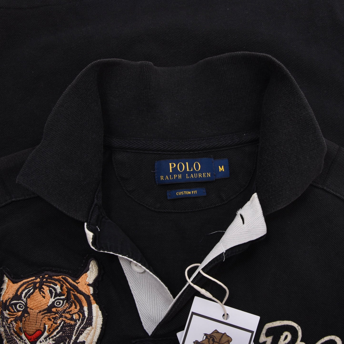 Polo Ralph Lauren Poloshirt Größe M Custom Fit ca. 52cm - Tiger/Football