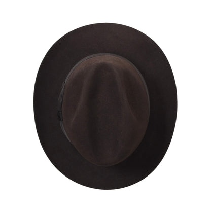 Vintage Parker Hut 6cm Krempe Größe 56 - Braun