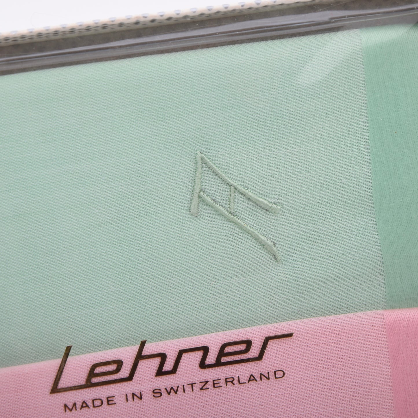 NOS Lehner Schweiz Taschentuch/Einstecktuch 5er-Set – Monogramm A