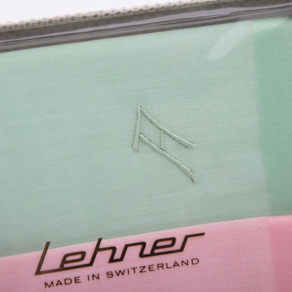 NOS Lehner Schweiz Taschentuch/Einstecktuch 5er-Set – Monogramm A