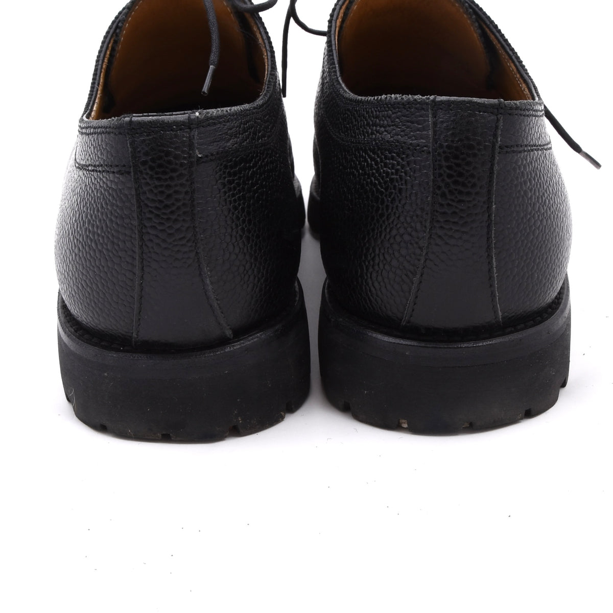 Lederer Split Toe Norweger Schuhe Gr. 42 – Schwarz