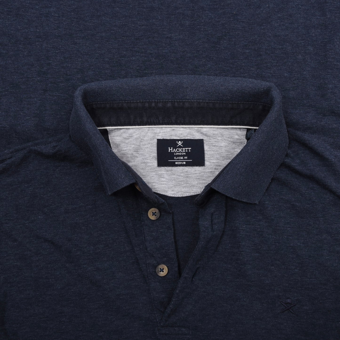 Hackett London 2x Polo Shirts Size M Classic Fit  ca. 52.5-53cm - Navy Blue/Green