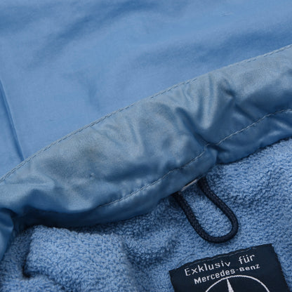 Vintage Mercedes-Benz Nylonjacke mit Frottee-Futter Größe 50 ca. 58cm - Hellblau