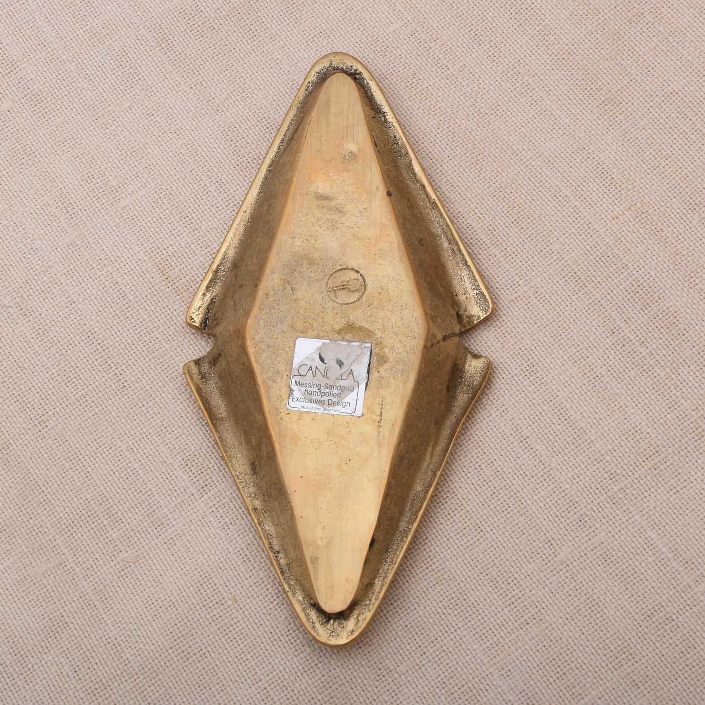 Vintage Messing-Ablageschale von Candela