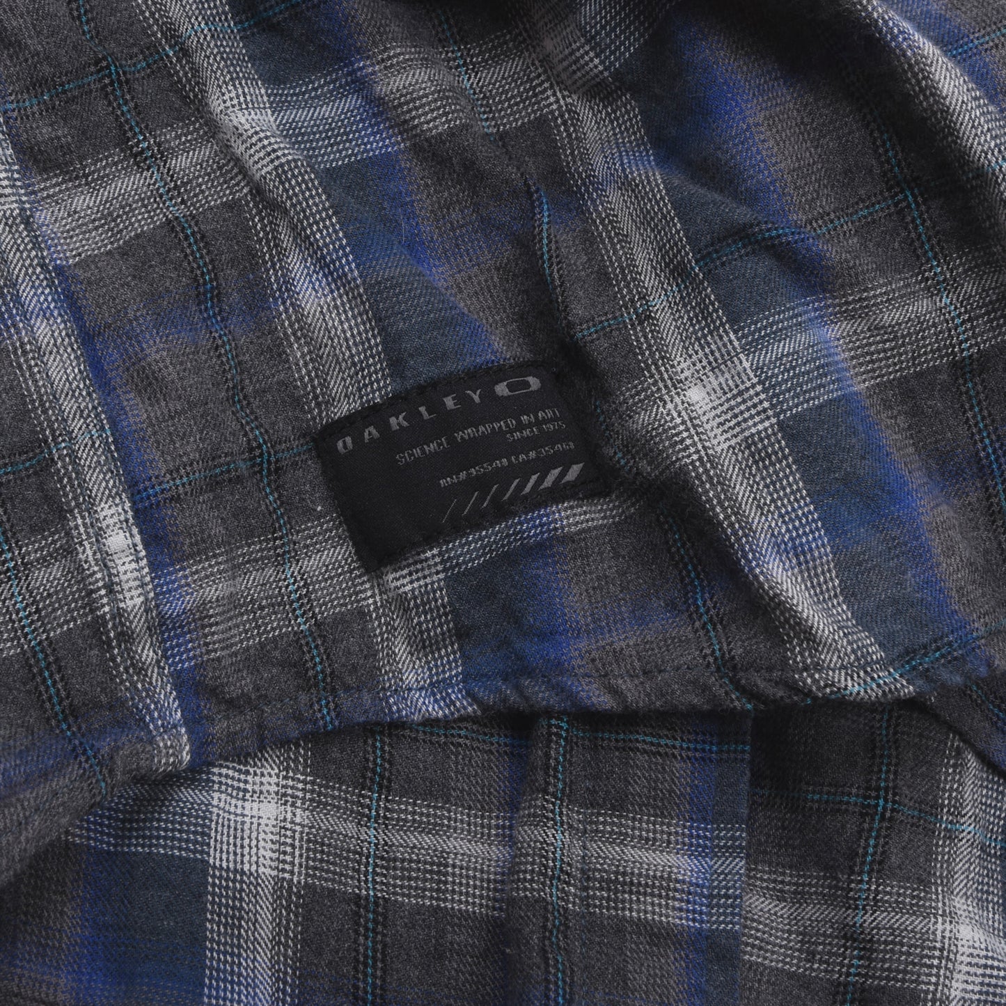 Oakley Cotton Flannel Shirt Size S - Blue/Grey Plaid