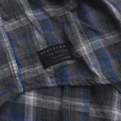 Oakley Cotton Flannel Shirt Size S - Blue/Grey Plaid